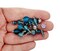 Aqua Glass Bead Dangles, 20 pieces, Mixed Turquoise AB Matte Charms for Bracelets, Adorabilities